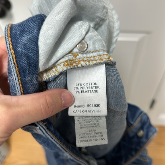 L.L. Bean Classic Fit Jeans with Raw Hem - Picture 3 of 3